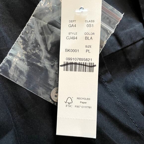 J.Crew Delilah Mini Dess Cotton Poplin Short Sleeves Vacation CJ494 Black FLAW L - Picture 14 of 16